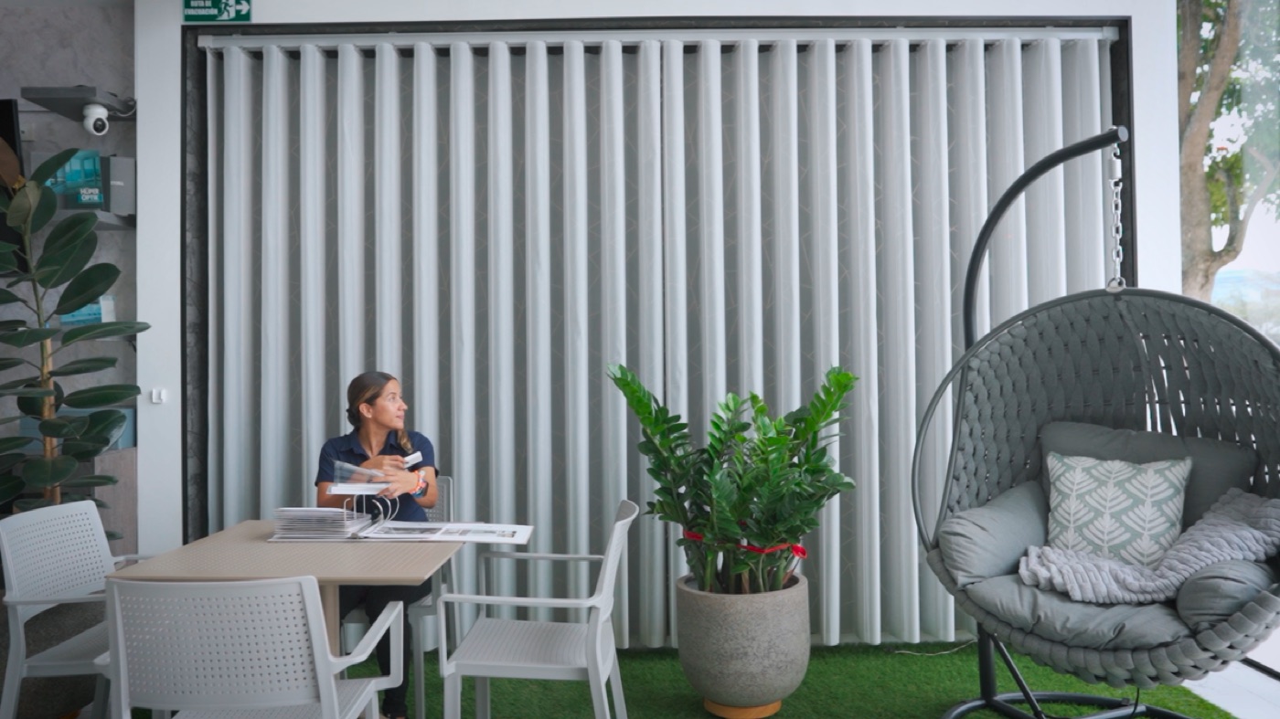 Exhibición de cortinas verticales en La Cortina Surcolombiana